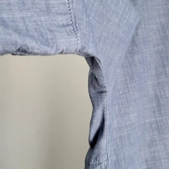 COS Blue Oversized Cotton Shirt Dress Pockets I Size M (fits L too) - Picture 14 of 14